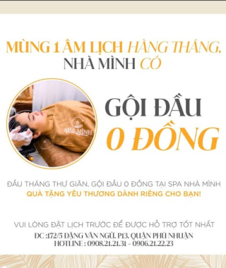 Gội Đầu 0 Đồng - Quà Tặng Yêu Thương Dành Riêng Cho Bạn Tại Spa Nhà Minh
